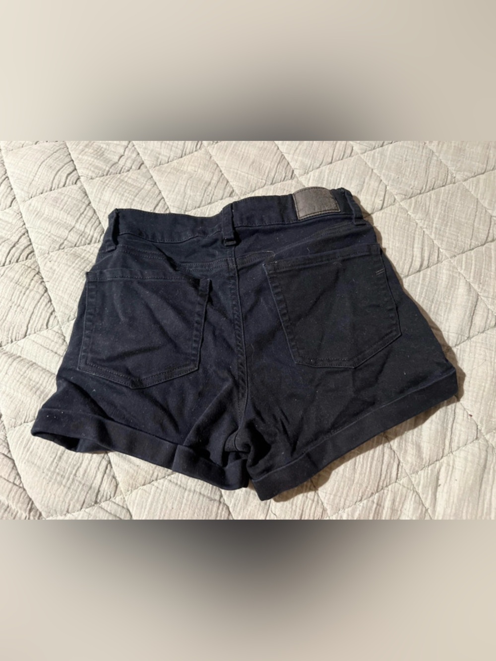 Aeropostale Black High Waist Cuffed Shorts